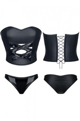 Zmysłowy komplet bielizny Halia Black XL