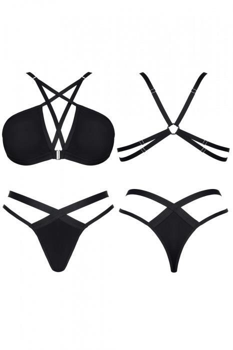 Elegancki Komplet Bielizny LadyX Casilda XL: Biustonosz i Stringi