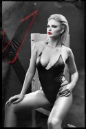 Zmysłowe Body z Ekoskóry Litai Black L