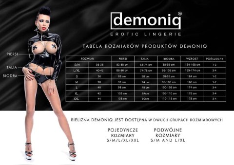 Zmysłowe Body z Ekoskóry Litai Black L