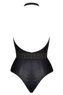 Eleganckie body Samantha – zmysłowa czerń i złote akcenty