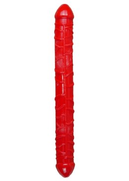 Podwójne Dildo Elastyczne - Krwista Czerwień