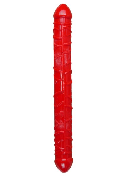 Podwójne Dildo Elastyczne - Krwista Czerwień