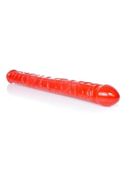 Podwójne Dildo Elastyczne - Krwista Czerwień