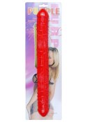 Podwójne Dildo Elastyczne - Krwista Czerwień