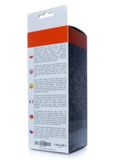 Realistyczna wibrująca nakładka strap-on Cyber Skin