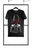 Czarny T-shirt męski Adults Only, krój regularny (M)