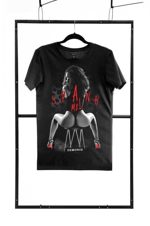 Czarny T-shirt męski Adults Only, krój regularny (M)