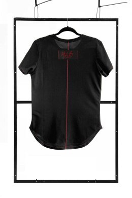 T-shirt męski 'Adults Only' - Czarny, Fason Fashion