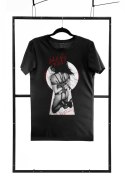 Męski T-shirt czarny, krój regularny, rozmiar S