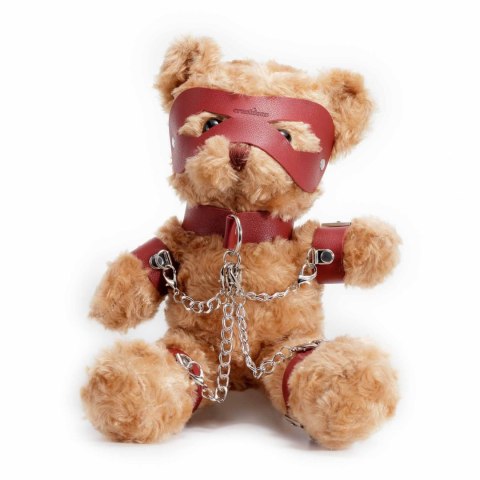 Crushious Crushito – Miś w Stylu Bondage, Czerwony, 31 cm