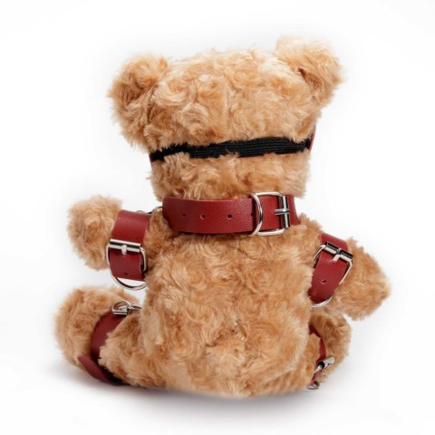 Crushious Crushito – Miś w Stylu Bondage, Czerwony, 31 cm