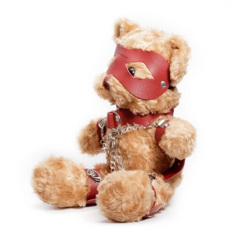 Crushious Crushito – Miś w Stylu Bondage, Czerwony, 31 cm
