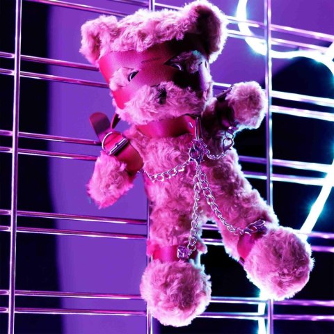 Crushious Crushito – Miś w Stylu Bondage, Czerwony, 31 cm