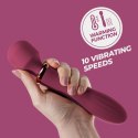 CRUSHIOUS JINX – Podwójna Różdżka Masująca, Kolor Czerwonego Wina