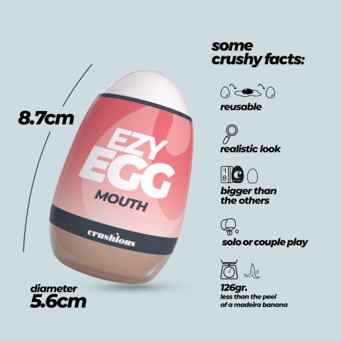 Crushious Ezy Egg: Zmysłowy Masturbator Oralny