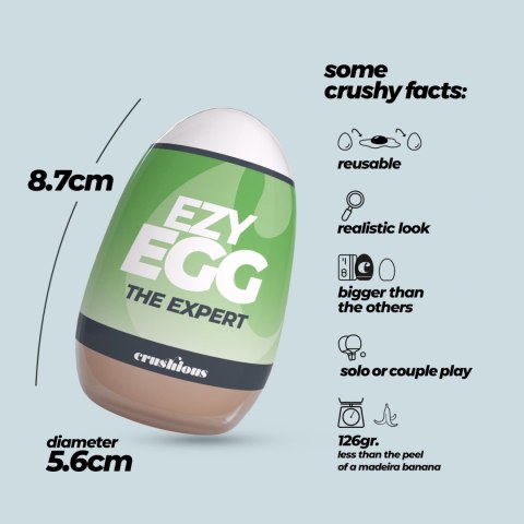 CRUSHIOUS Ezy Egg: Ekskluzywne Jajko do Masturbacji