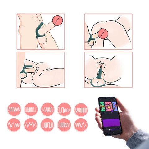 Magic Motion Rise - Inteligentny Pierścień Erekcyjny Sterowany Aplikacją, Zielony