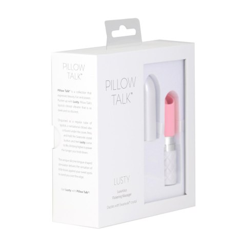 Pillow Talk - Lusty: Luksusowy Zmysłowy Masażer z Efektem Migotania, Różowy
