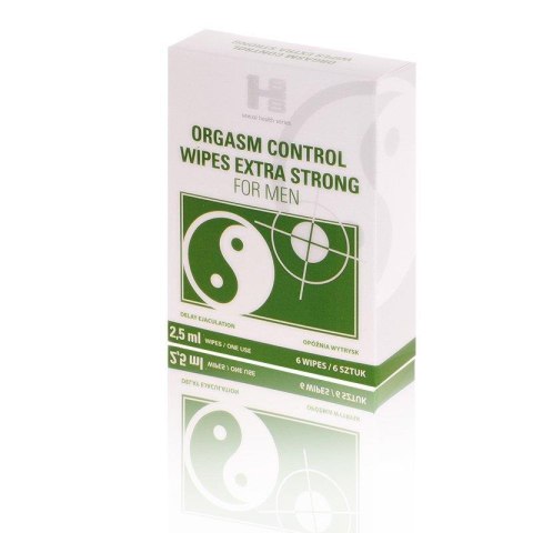 Chusteczki Orgasm Control dla Niego - 6 sztuk