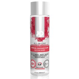 System JO – Rozgrzewający Olejek All-in-One do Zmysłowego Masażu, 120 ml