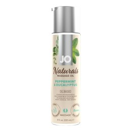System JO Naturals - Olejek do Masażu z Miętą Pieprzową i Eukaliptusem, 120 ml