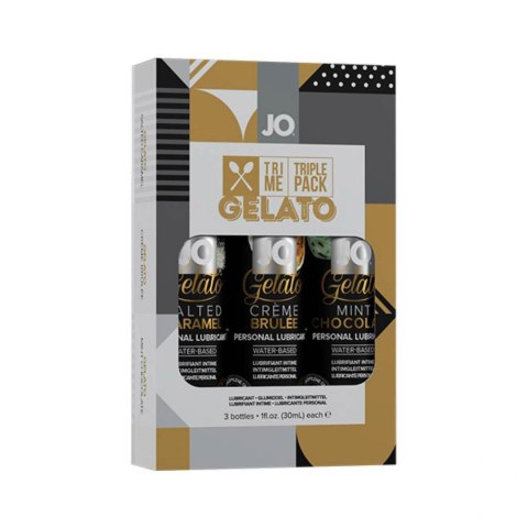 System JO Gelato Tri-Me – zestaw lubrykantów smakowych 3 × 30 ml