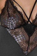 Casmir Giorgia Chemise – Elegancka Koszulka Nocna, Czarna XXL/XXXL