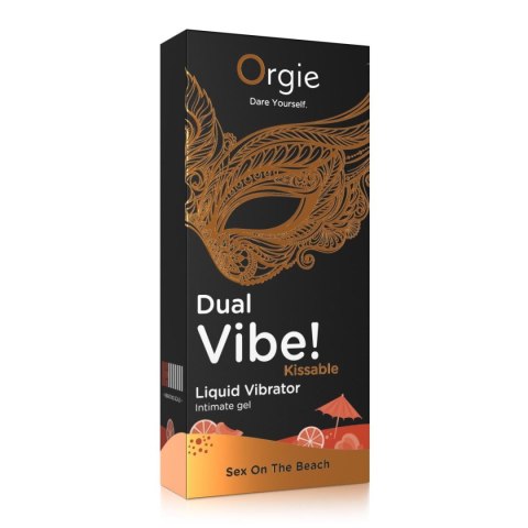 DUAL VIBE! Wibrujący żel intymny do ust o smaku Sex On The Beach - 15 ml