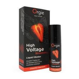 High Voltage Truskawkowy Żel Wibrujący – 15 ml