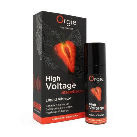 High Voltage Truskawkowy Żel Wibrujący – 15 ml