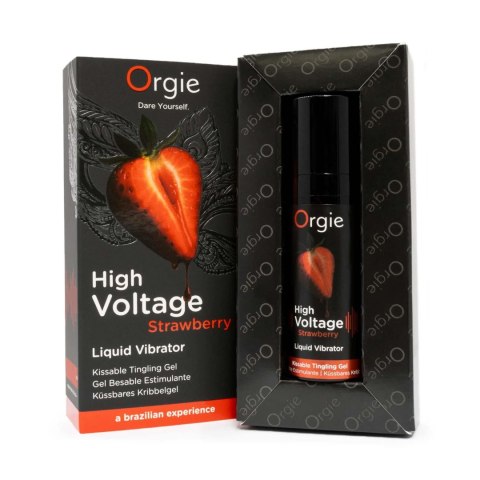 High Voltage Truskawkowy Żel Wibrujący – 15 ml