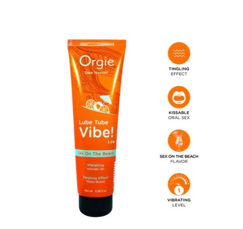 Stymulujący żel intymny Lube Tube Vibe! o smaku Sex On The Beach z delikatnym mrowieniem – 100 ml
