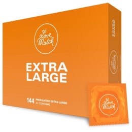 Prezerwatywy Love Match Extra Large – Zestaw 144 sztuk