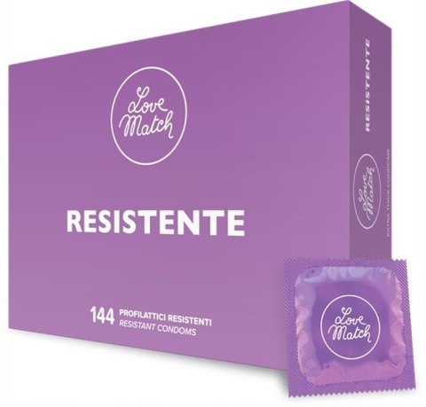 Love Match Resistante – Odporne Prezerwatywy – Opakowanie 144 sztuk