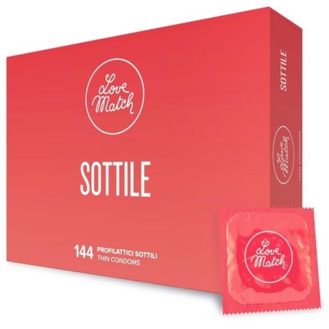 Prezerwatywy Love Match Sottile – Niezwykle Cienkie (Opakowanie 144 szt.)