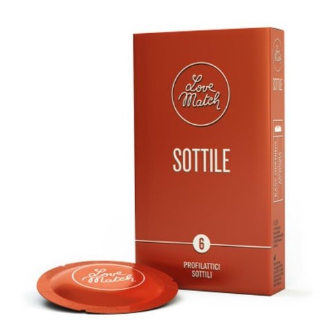 Prezerwatywy Love Match Sottile - Niezwykle Cienkie (6 szt.)