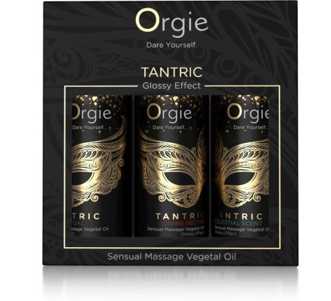 Mini Kolekcja Zmysłowych Olejków Tantricznych do Masażu Orgie 3 x 30 ml