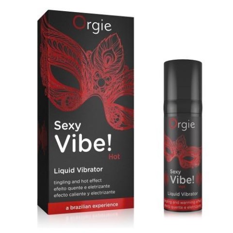 Płynny żel wibrujący Orgie Sexy Vibe! Hot – 15 ml