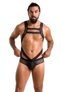 Eleganckie body męskie Victor w kolorze czarnym, rozmiar XXL/XXXL - Passion