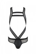 Eleganckie body męskie Victor w kolorze czarnym, rozmiar XXL/XXXL - Passion