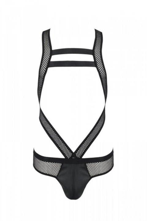 Eleganckie body męskie Victor w kolorze czarnym, rozmiar XXL/XXXL - Passion
