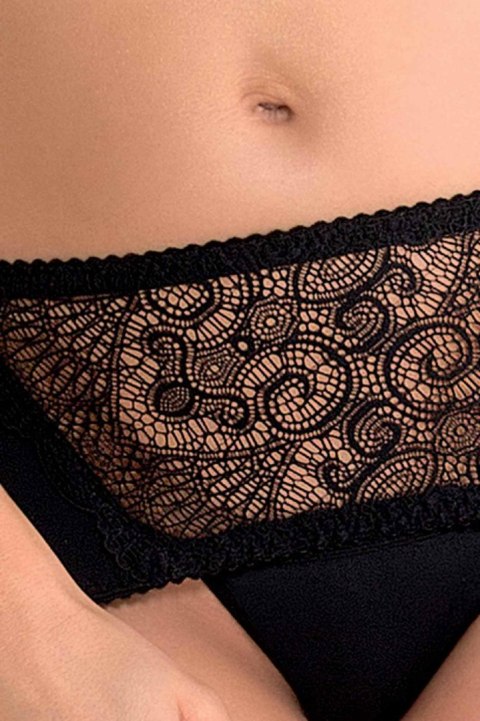 Casmir Komplet Bielizny Alina z Otwartym Biustonoszem, Czarny, S/M