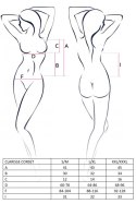 Elegancki Gorset Clarisse Casmir – Czarny (S/M)