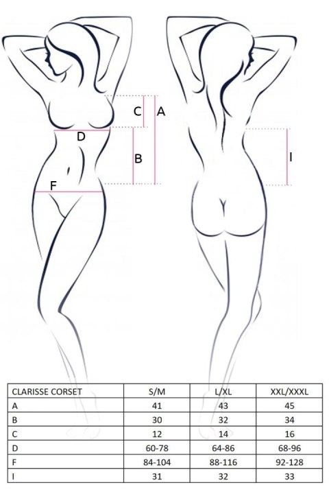 Kremowy Gorset Clarisse Casmir XXL/XXXL
