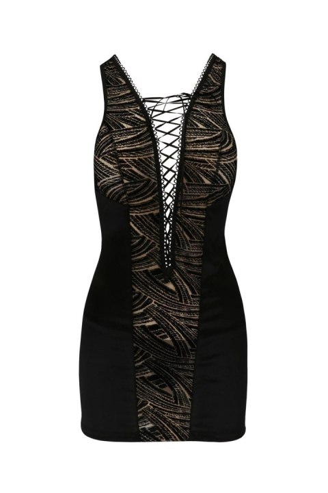 Zmysłowa koszulka Casmir Lara Chemise (czarna, rozmiar S/M)