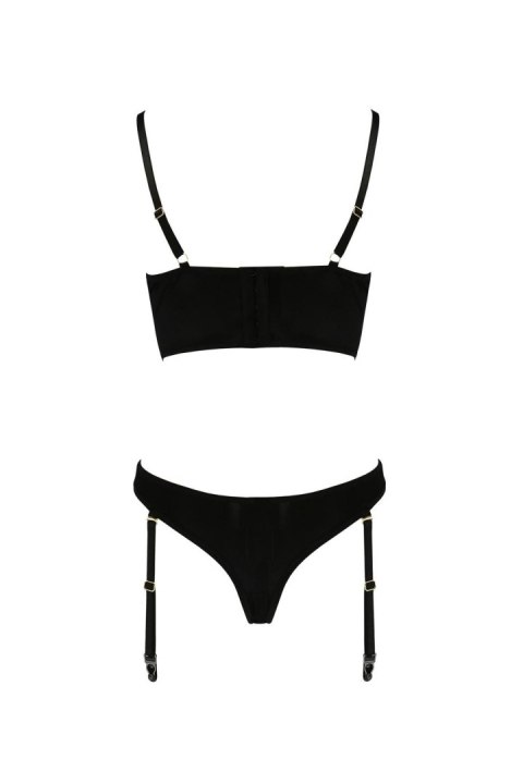 Elegancki komplet bielizny LARA w kolorze czarnym L/XL - Casmir