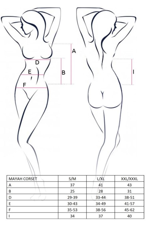 Casmir Mirella Body – czarne body XXL/XXXL