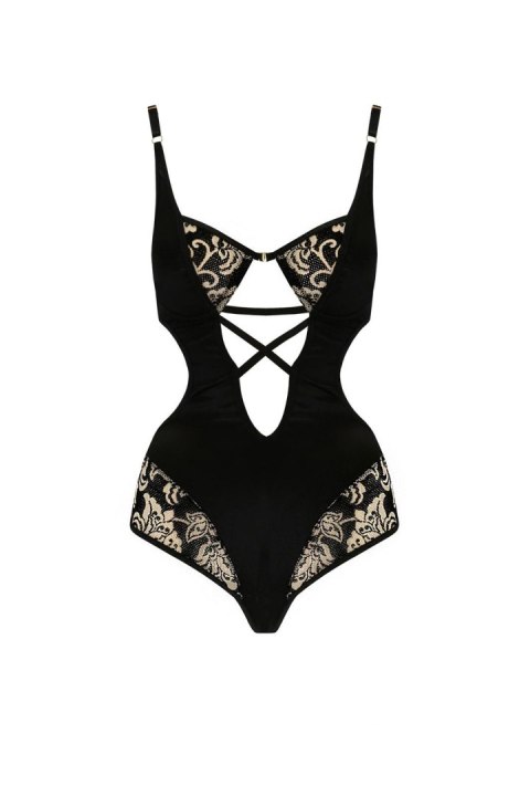 Casmir Victoria Body – Eleganckie body w kolorze czarnym (rozmiar XXL/XXXL)