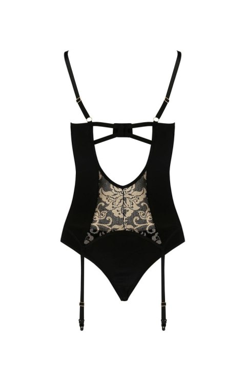 Elegancki Gorset Casmir VICTORIA, czarny S/M